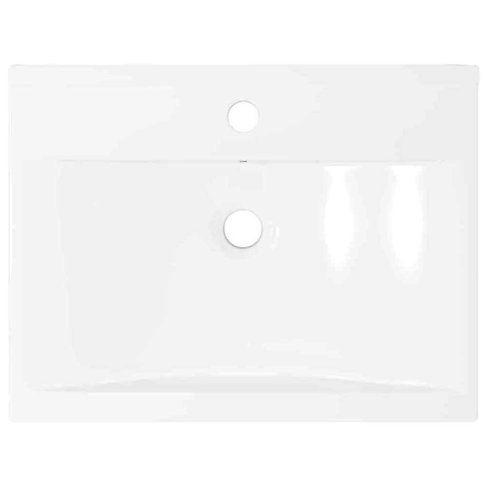 Abingdon Rectnagular Countertop Basin Without Waste 600mm Wide 1TH - White