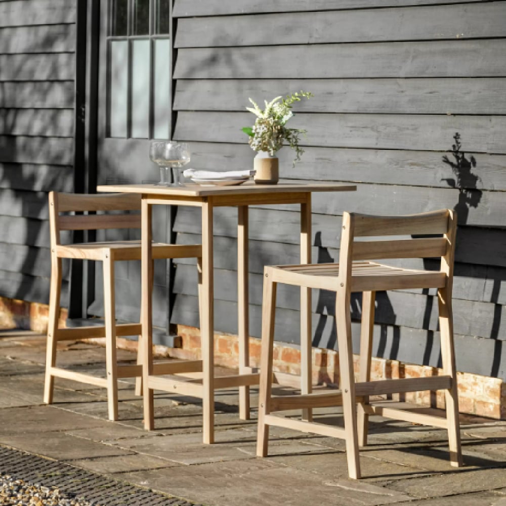 Read more about Abingdon wooden 3 piece garden bar set in natural