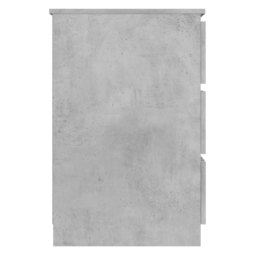Abingdon Wooden Laptop Desk With 6 Drawers In Concrete Grey