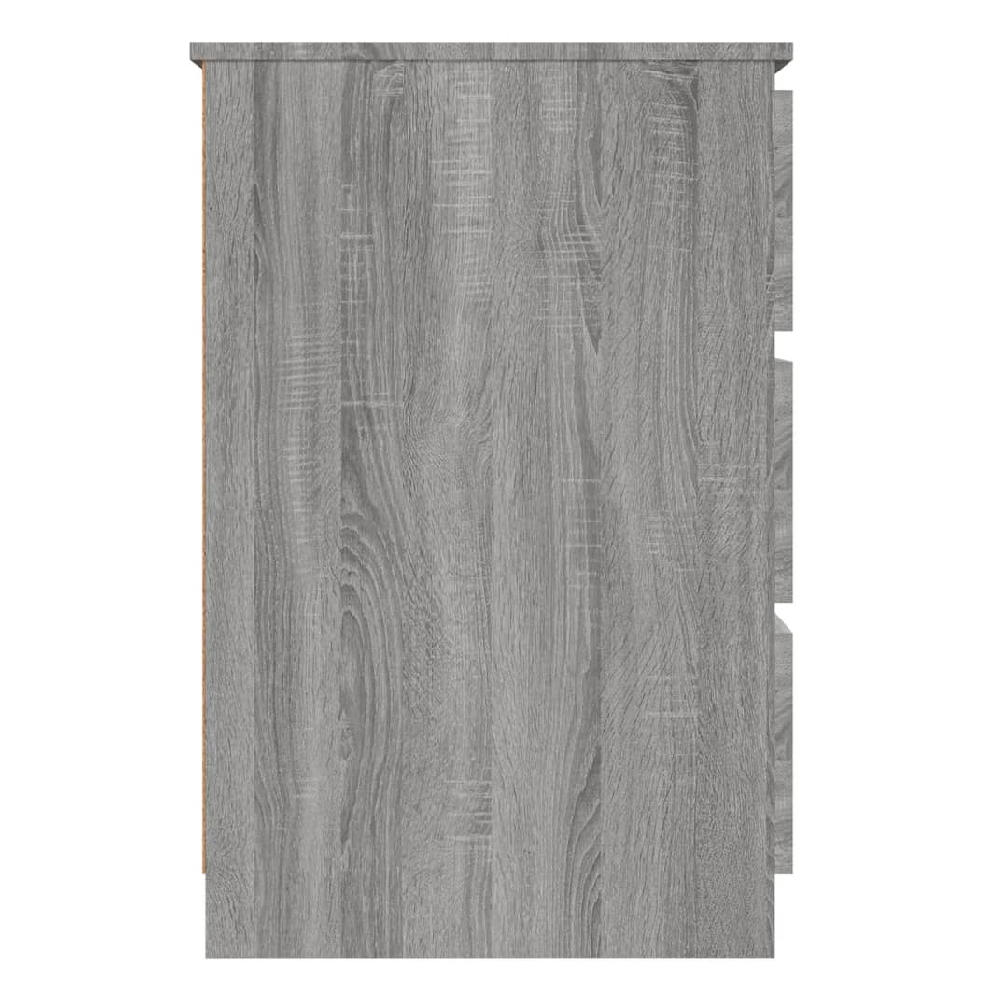 Abingdon Wooden Laptop Desk With 6 Drawers In Grey Sonoma