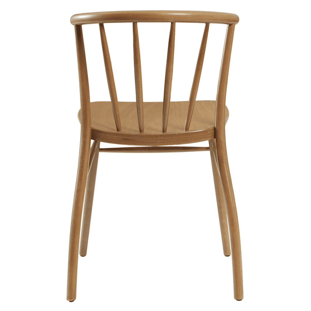 Abiquiu Antique Oak Wooden Side Dining Chairs In Pair