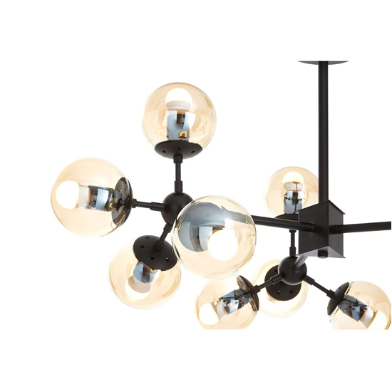 Abita 12 Bulbs Pendant Light In Matte Black