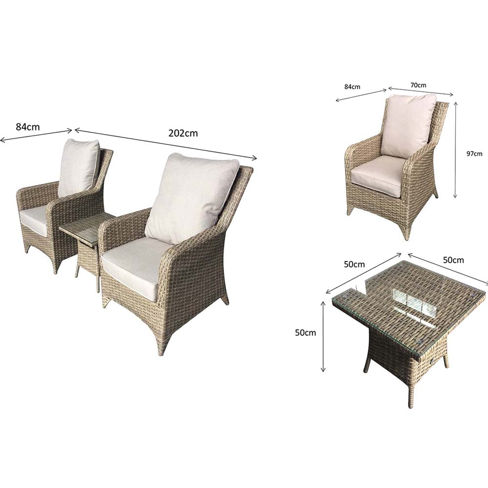 Aboba Rattan Garden Lounger Set In Grey