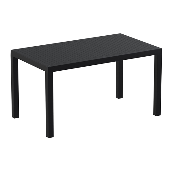 Read more about Aboyne outdoor rectangular 140cm dining table in black