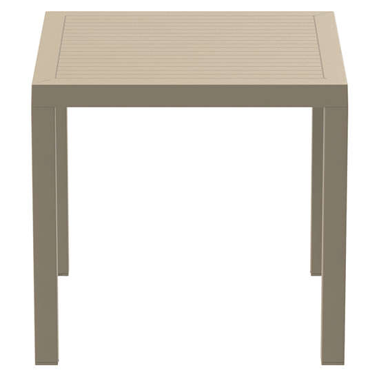 Aboyne Outdoor Square 80cm Dining Table In Taupe_2