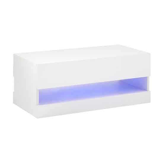 Goole LED High Gloss Coffee Table In White_3