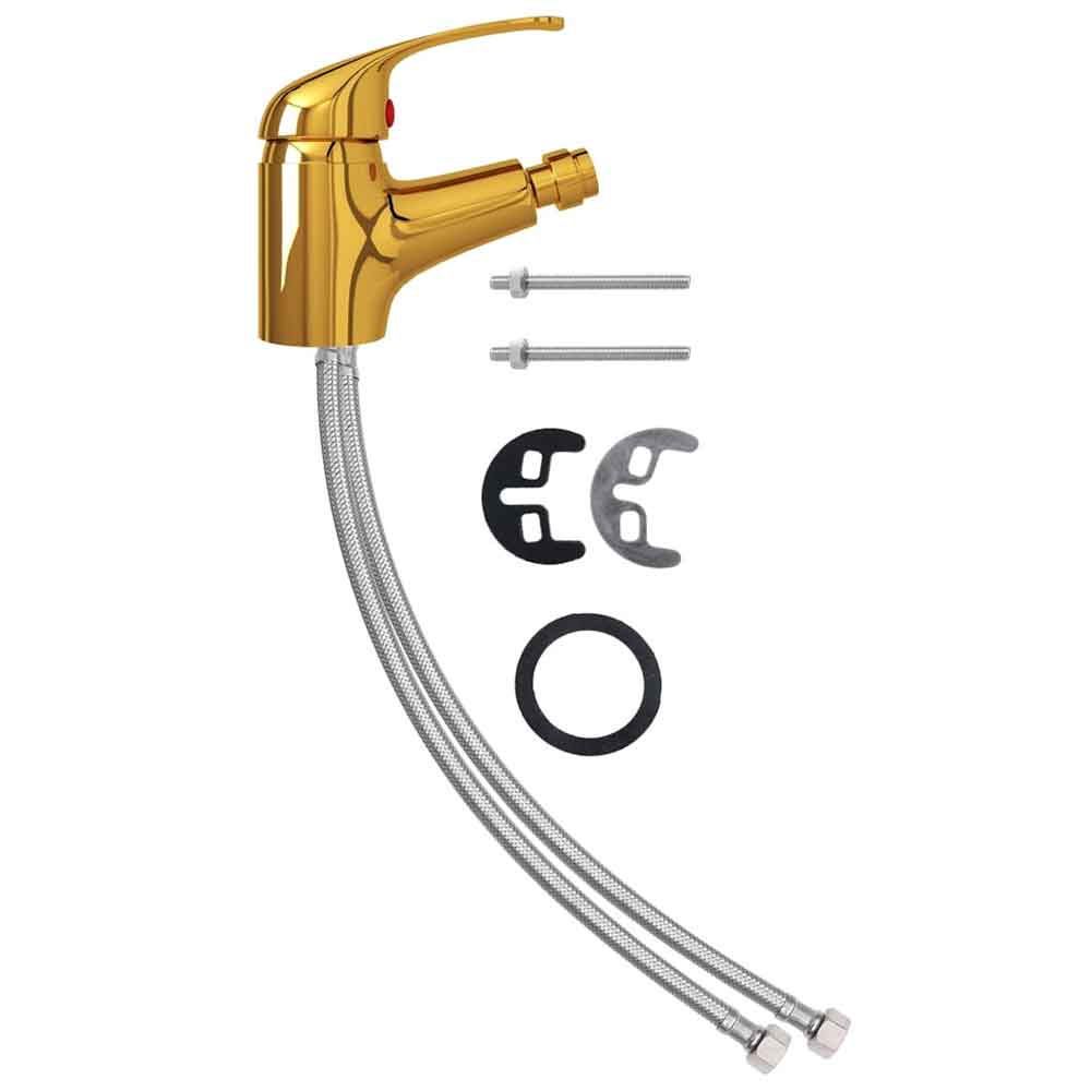 Absecon Bidet Mixer Tap Without Waste - Gold