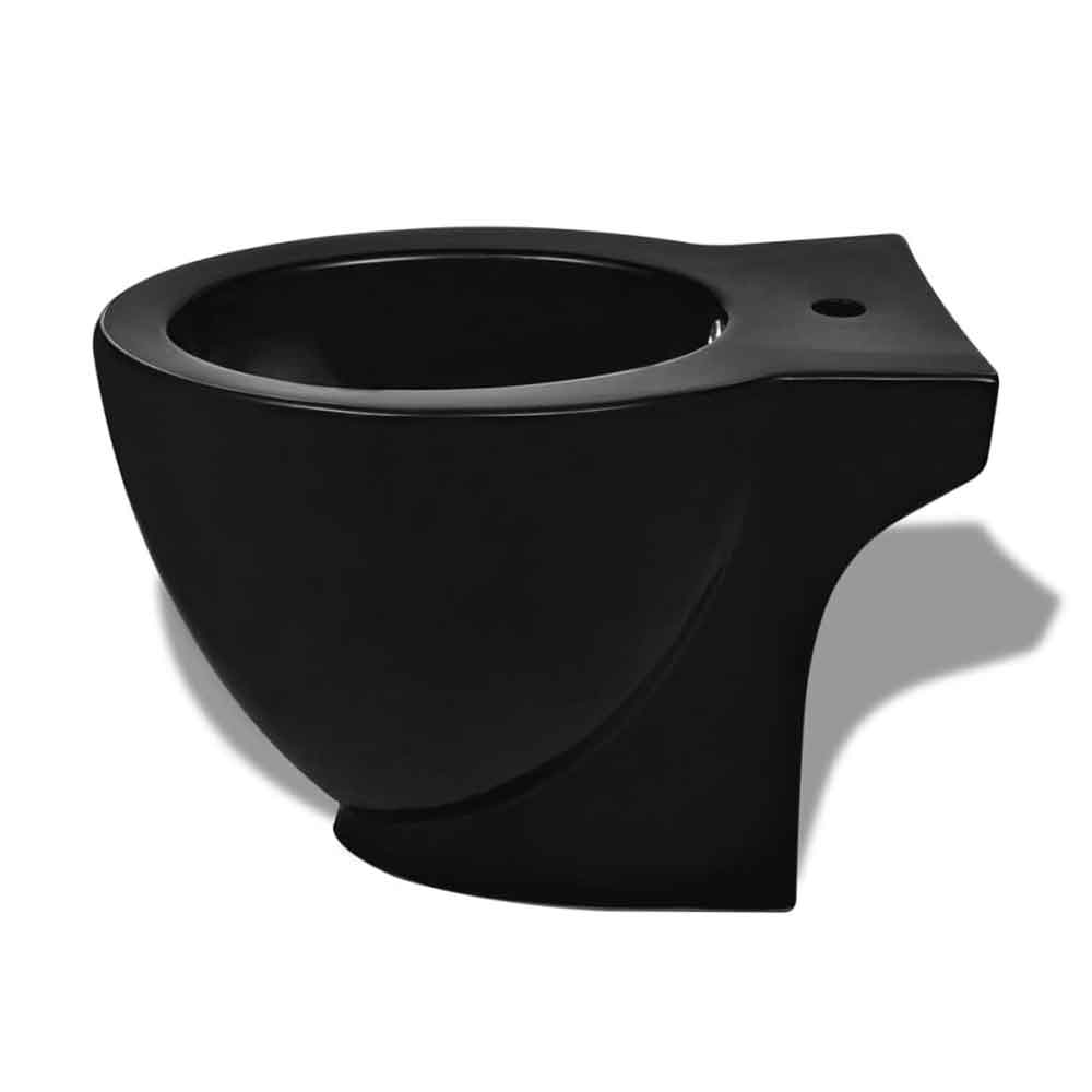 Absecon Black Floor Standing Bidet 580mm Projection - 1 Tap Hole