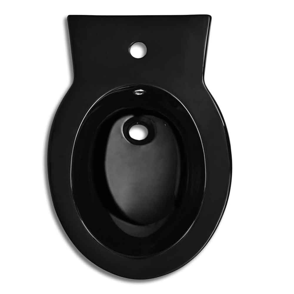 Absecon Black Floor Standing Bidet 580mm Projection - 1 Tap Hole