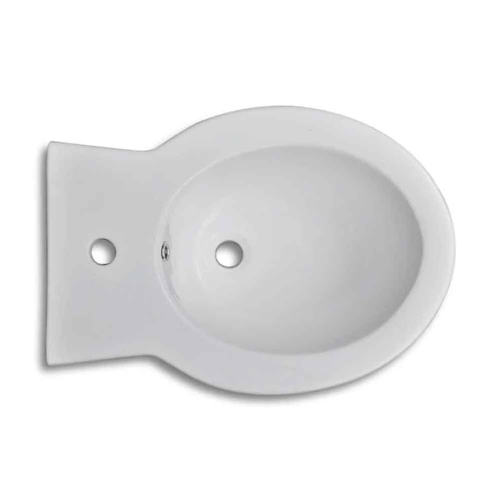Absecon White Floor Standing Bidet 580mm Projection - 1 Tap Hole