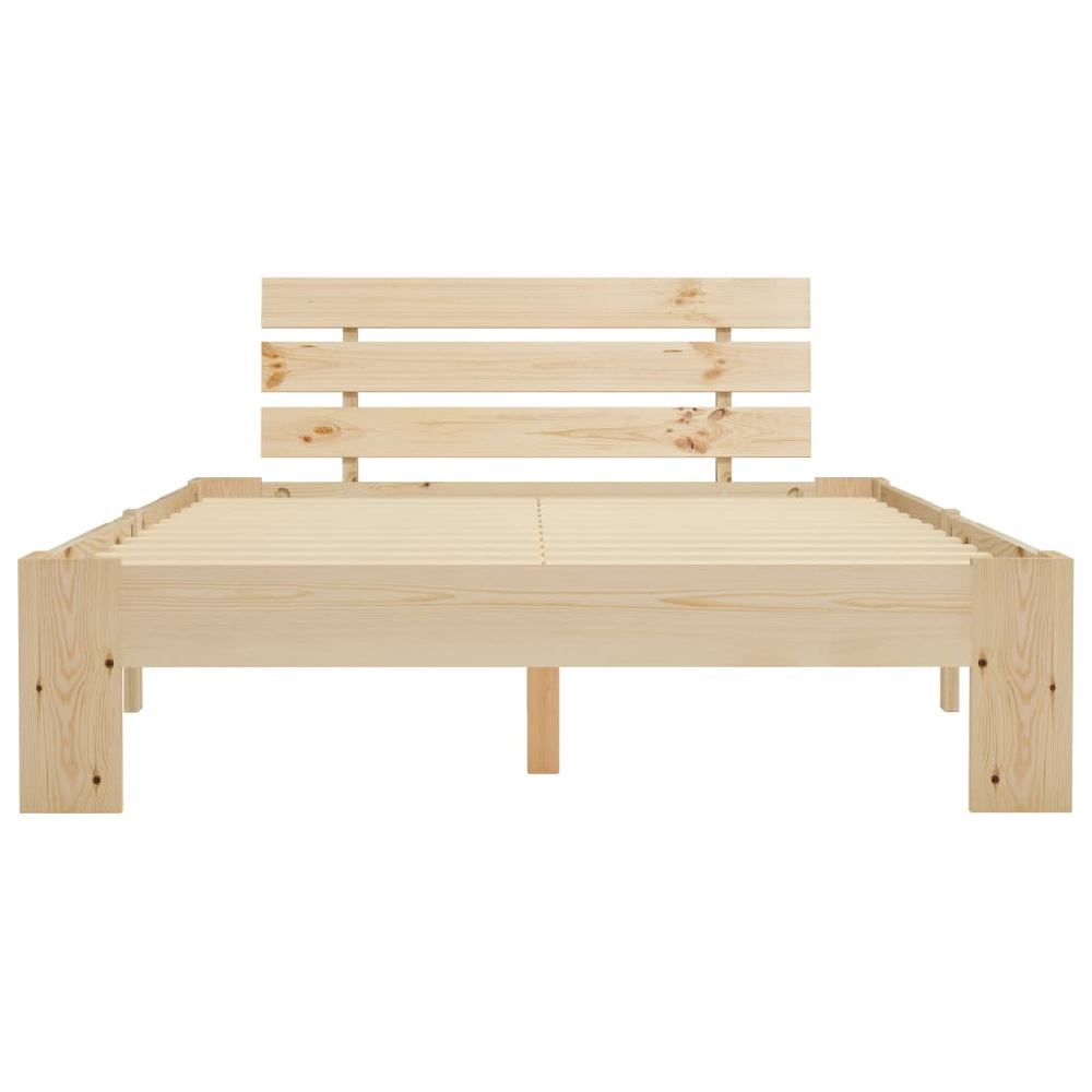 Absecon Wooden Double Bed In Natural
