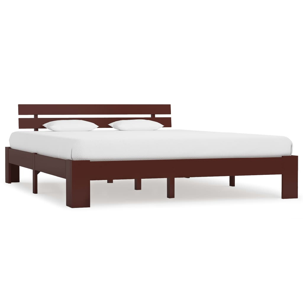 Read more about Absecon wooden king size bed in dark brown