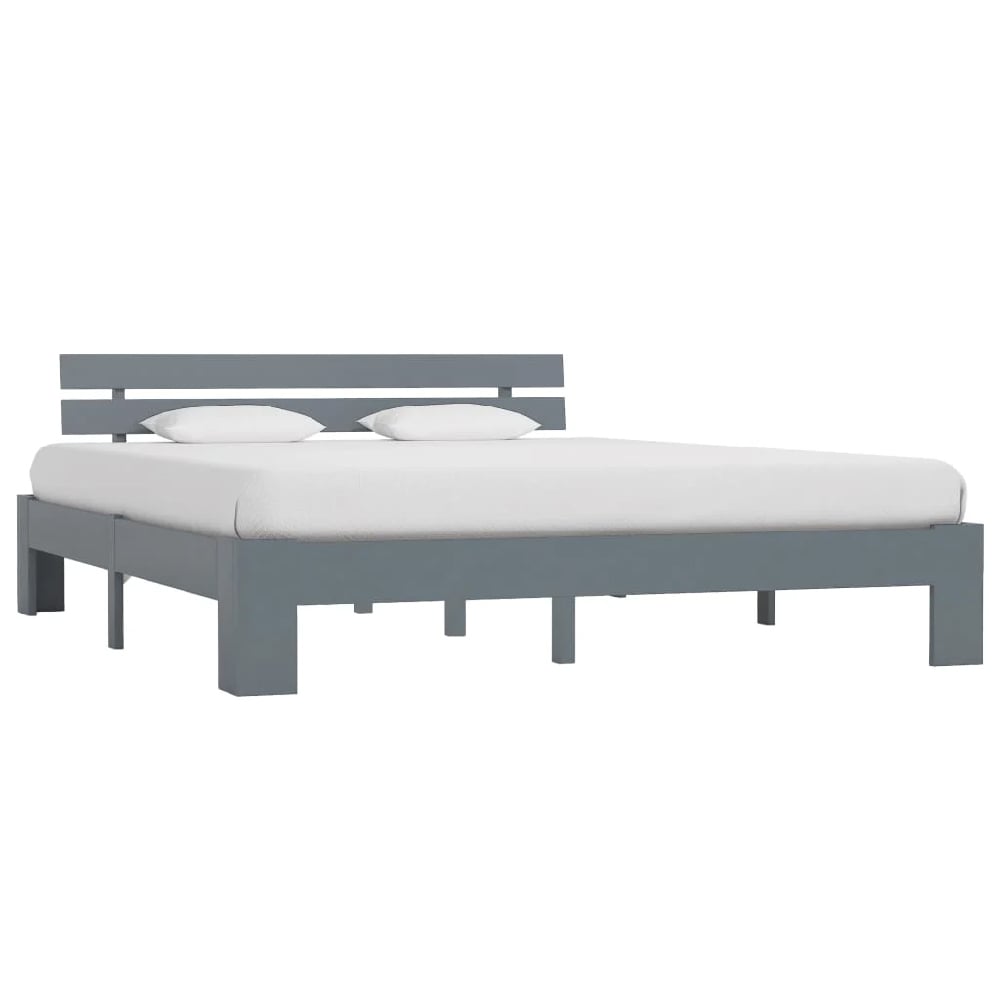 Read more about Absecon wooden king size bed in grey