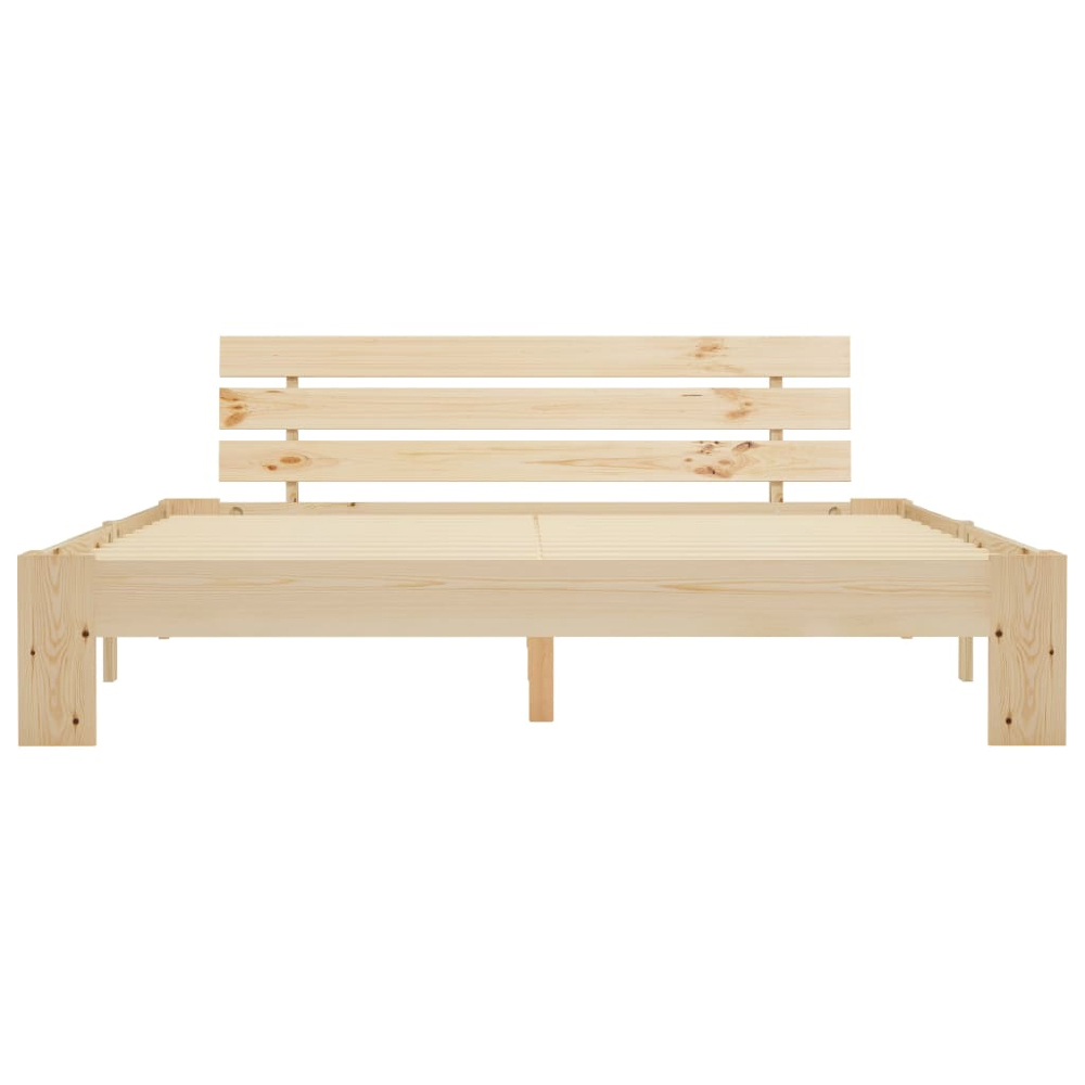 Absecon Wooden King Size Bed In Natural