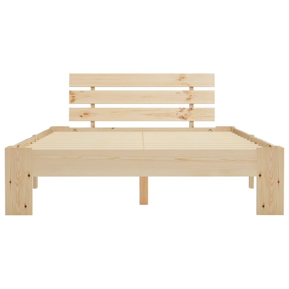 Absecon Wooden Small Double Bed In Natural