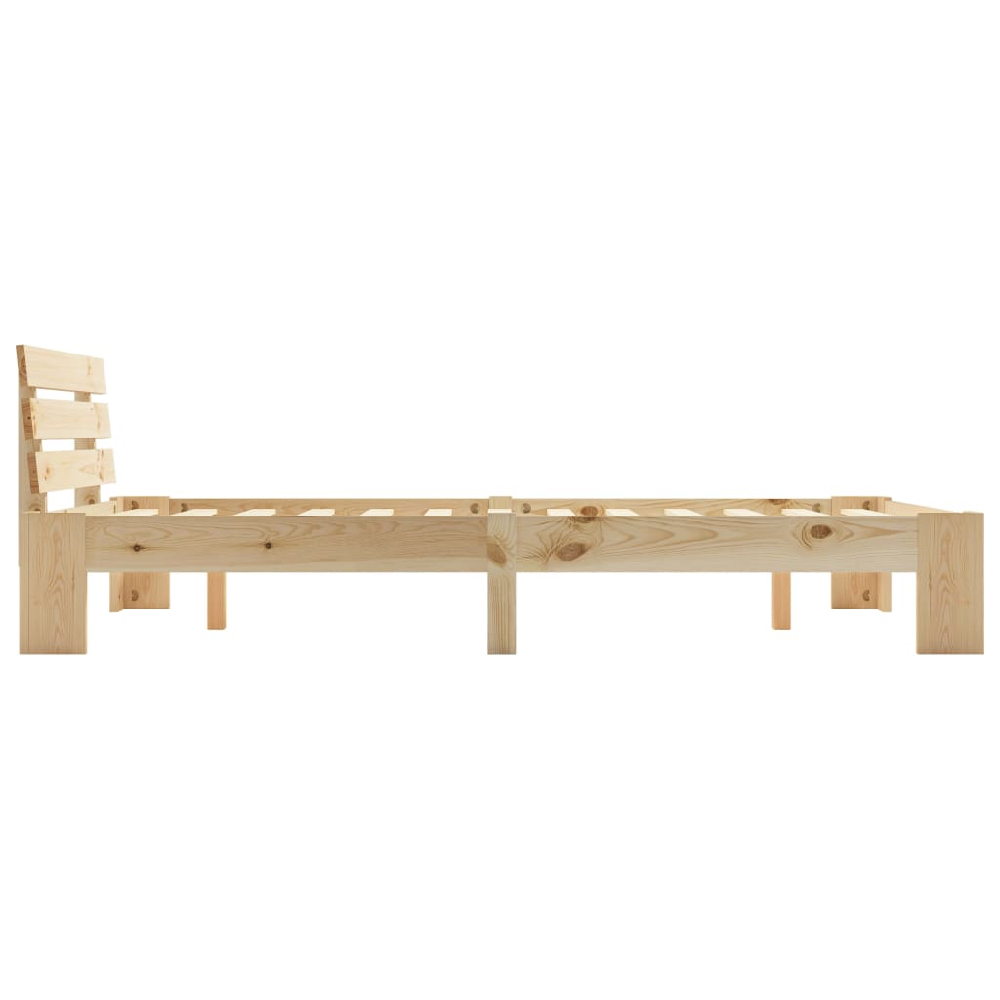Absecon Wooden Small Double Bed In Natural