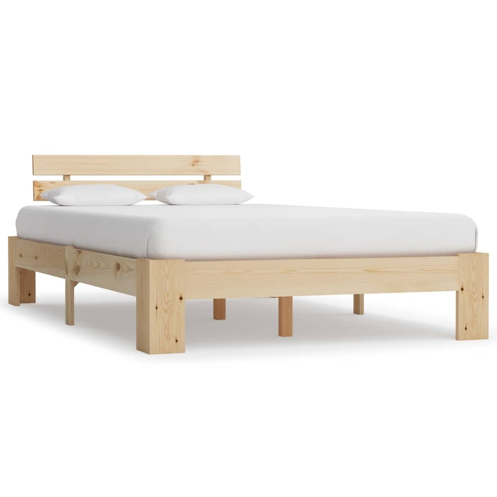 Read more about Absecon wooden small double bed in natural