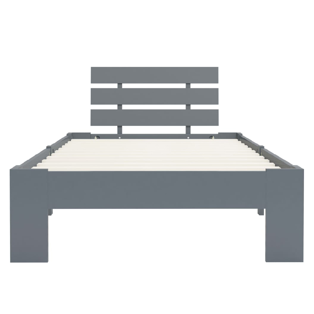 Absecon Wooden Small Single Bed In Grey