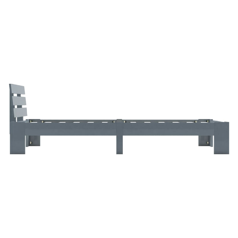 Absecon Wooden Small Single Bed In Grey