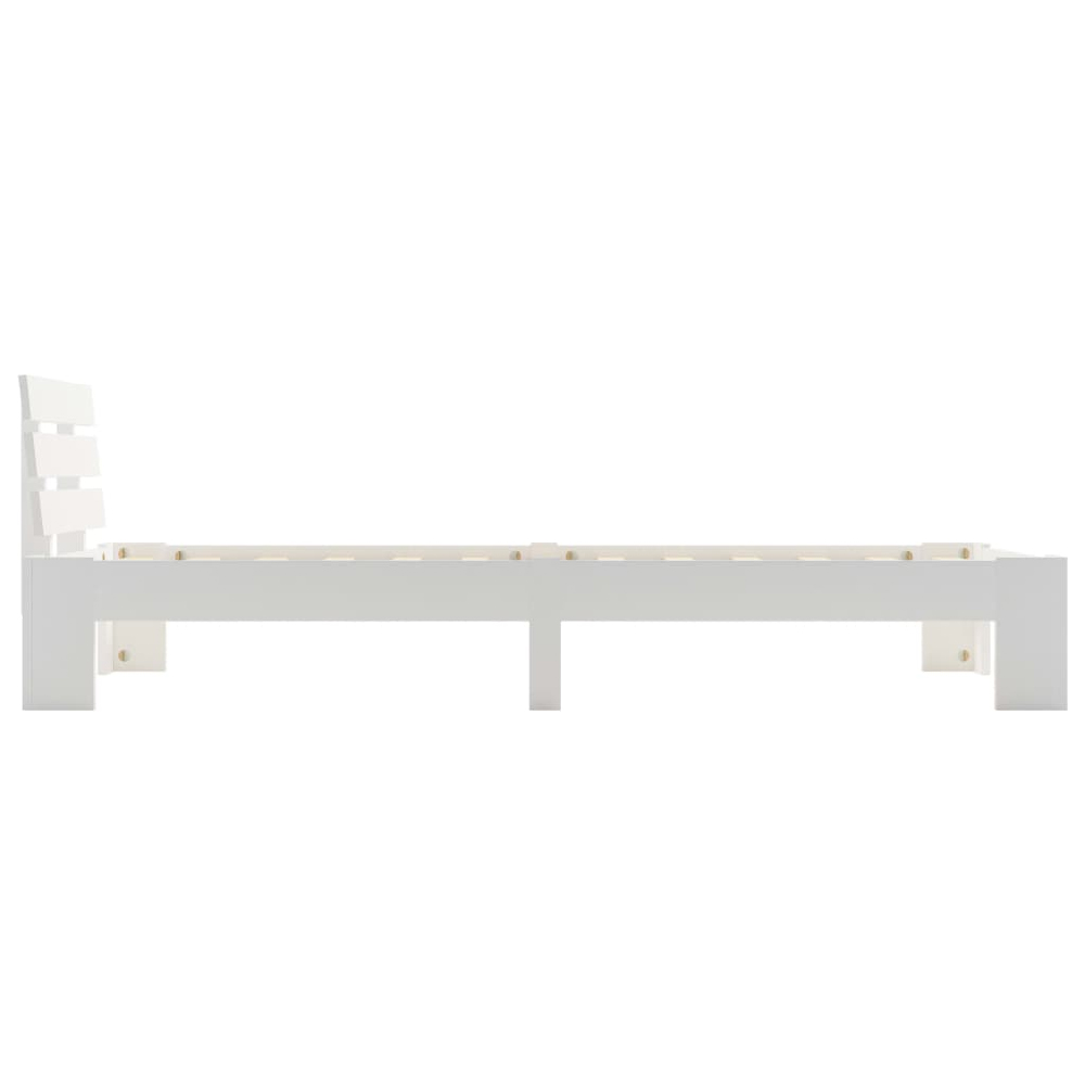Absecon Wooden Small Single Bed In White