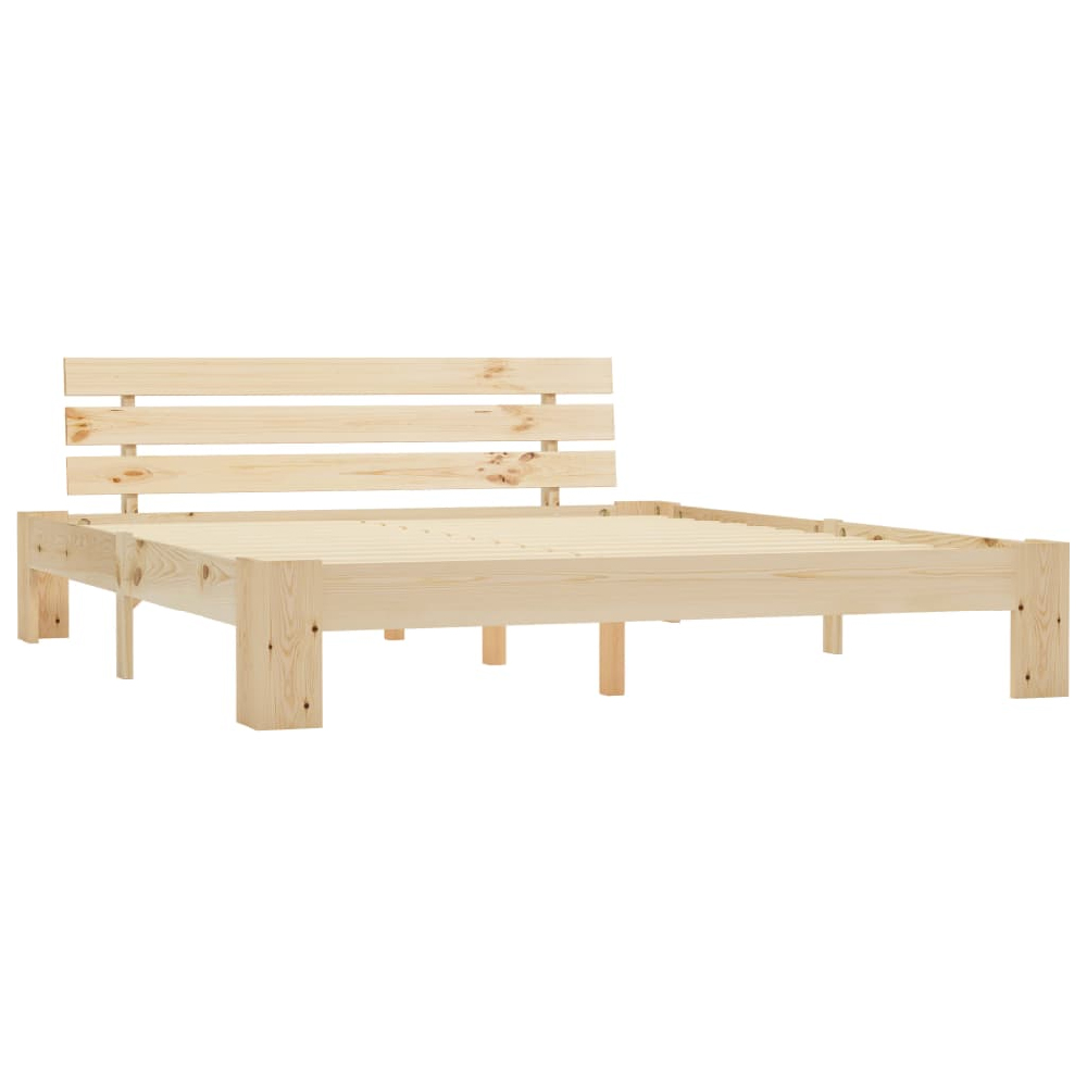 Absecon Wooden Super King Size Bed In Natural