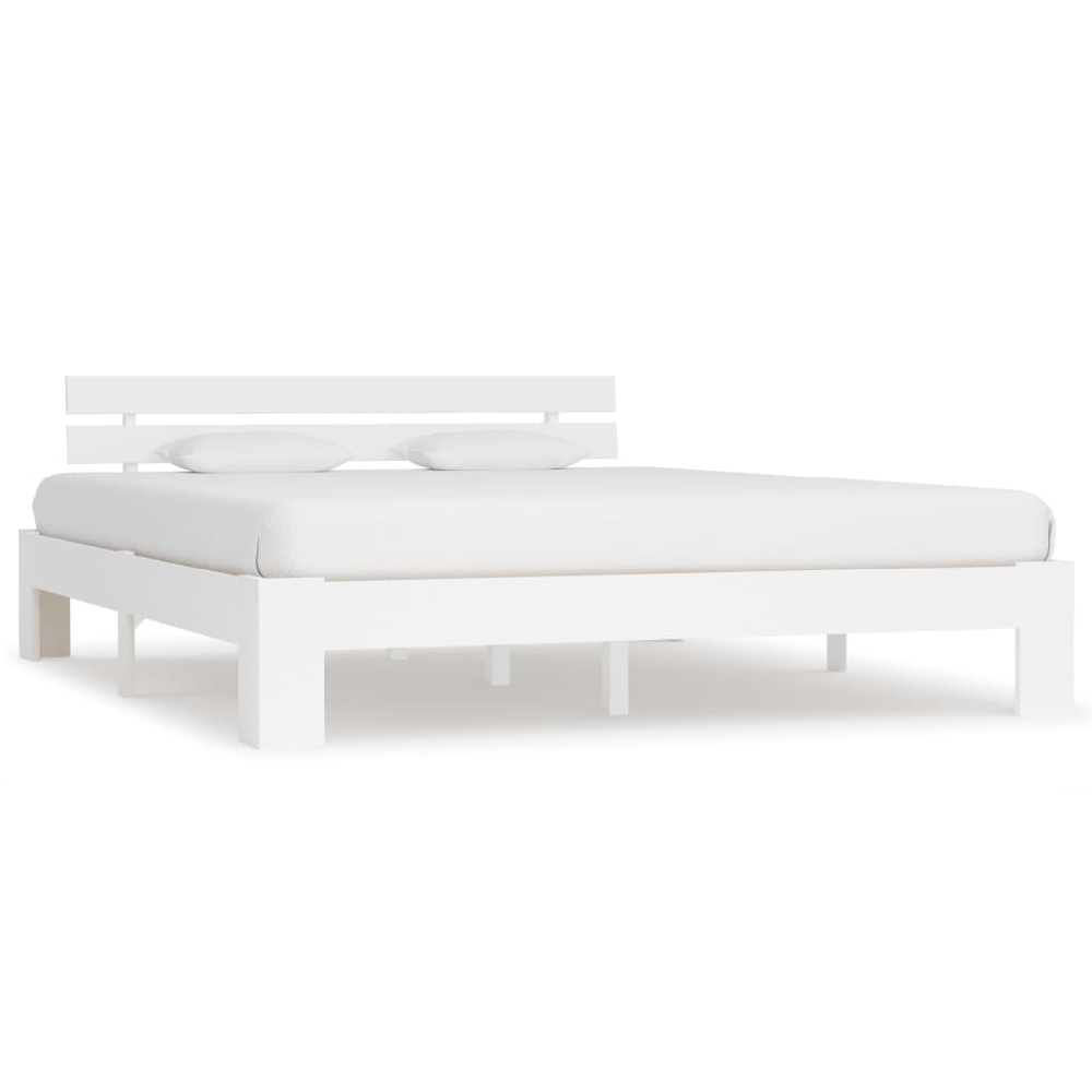 Read more about Absecon wooden super king size bed in white