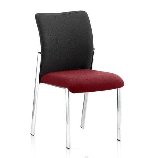 Read more about Academy black back visitor chair in ginseng chilli no arms