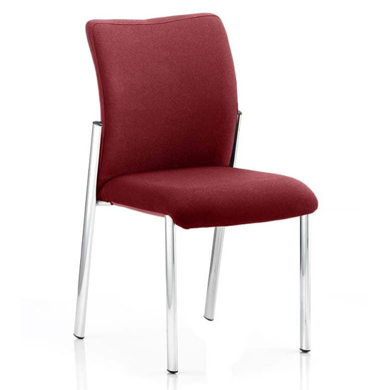 Read more about Academy fabric back visitor chair in ginseng chilli no arms