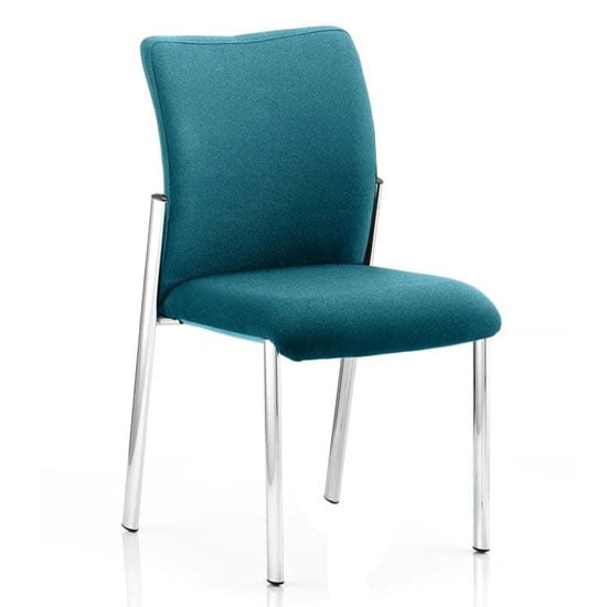 Read more about Academy fabric back visitor chair in maringa teal no arms