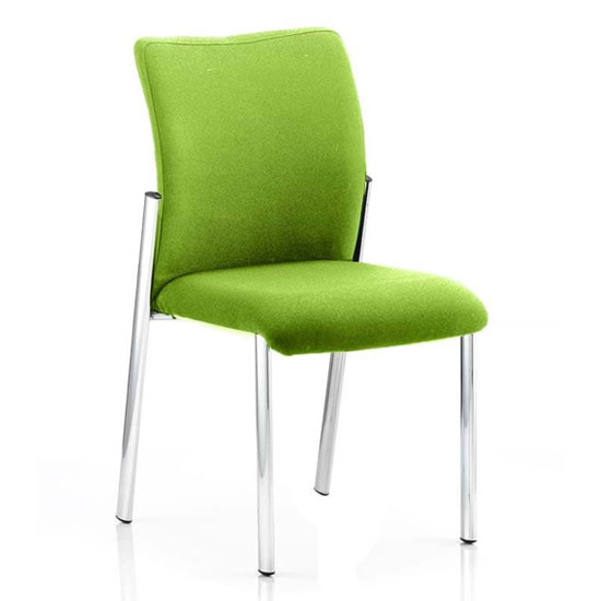 Read more about Academy fabric back visitor chair in myrrh green no arms