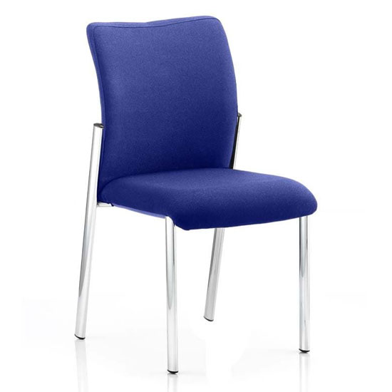 Read more about Academy fabric back visitor chair in stevia blue no arms