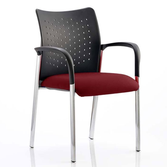 Product photograph of Academy Office Visitor Chair In Ginseng Chilli With Arms from Furniture in Fashion