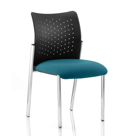 Product photograph of Academy Office Visitor Chair In Maringa Teal No Arms from Furniture in Fashion