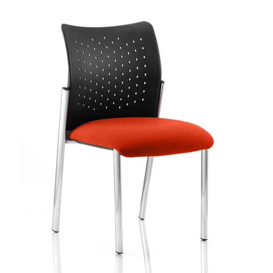 Product photograph of Academy Office Visitor Chair In Tabasco Red No Arms from Furniture in Fashion