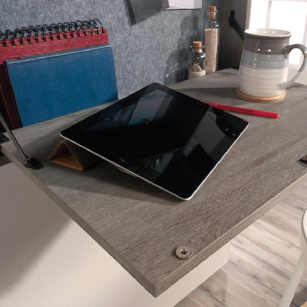 Acapulco Wooden Wall Hung Laptop Desk In Mystic Oak