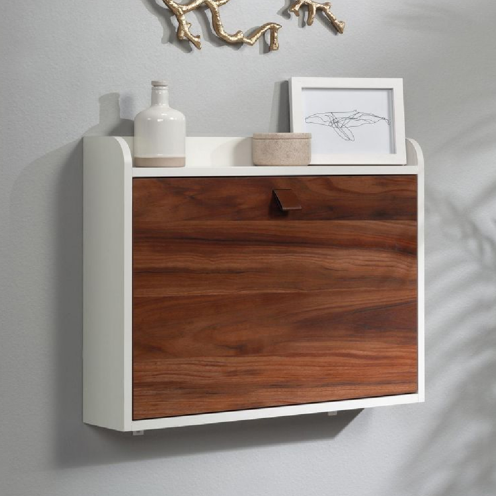 Read more about Acapulco wooden wall hung laptop desk in pearl oak