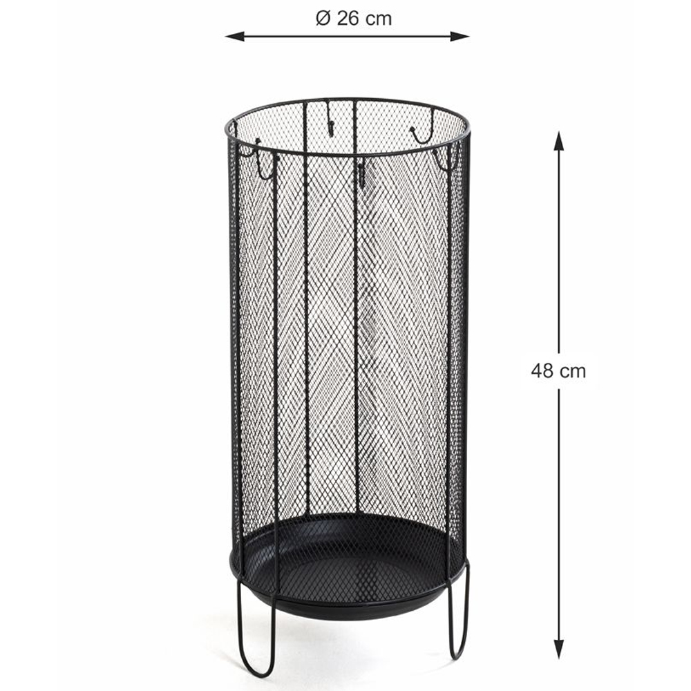 Accord Metal Umbrella Stand In Black