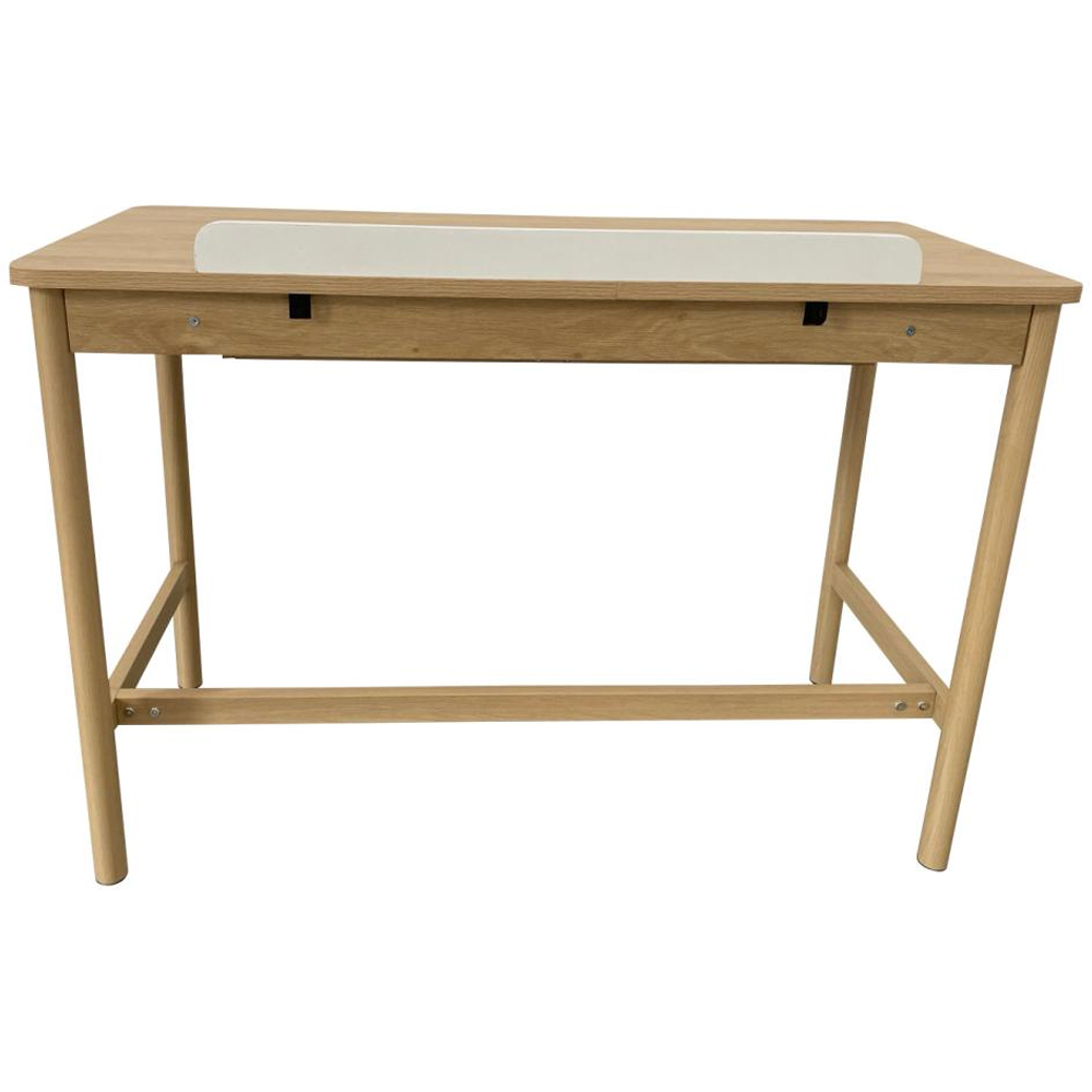 Accord Wooden Laptop Desk With 1 Drawer In Oak And Beige