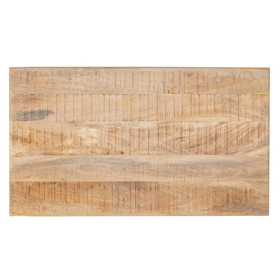 Accra Solid Mango Wood Coffee Table With 1 Drawer In Oak