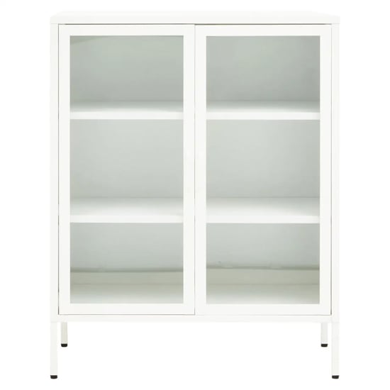 Read more about Accra steel display cabinet with 2 doors in white