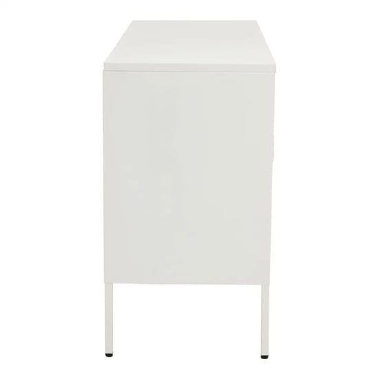 Accra Steel Display Cabinet With 3 Doors In White