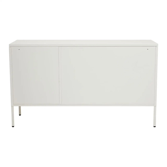 Accra Steel Display Cabinet With 3 Doors In White