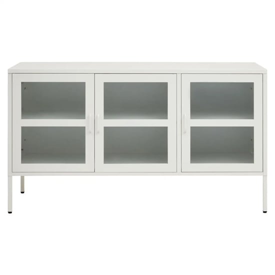 Read more about Accra steel display cabinet with 3 doors in white