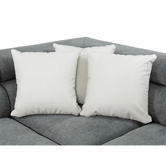 Acker Fabric Right Hand Corner Sofa Bed In Grey And White_3