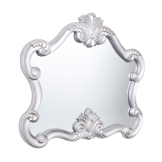 Read more about Acorn wall bedroom mirror in silver frame