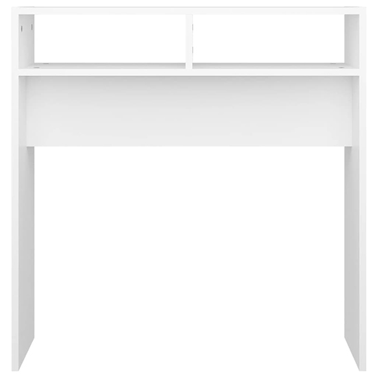 Acosta Wooden Console Table With 2 Shelves In White_3