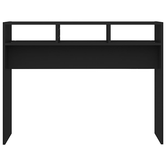 Acosta Wooden Console Table With 3 Shelves In Black_3