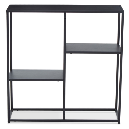Acre Metal Shelving Unit With Open Shelves In Black