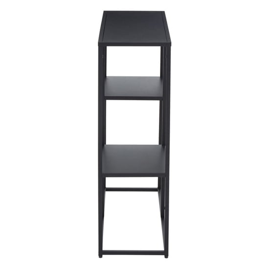 Acre Metal Shelving Unit With Open Shelves In Black