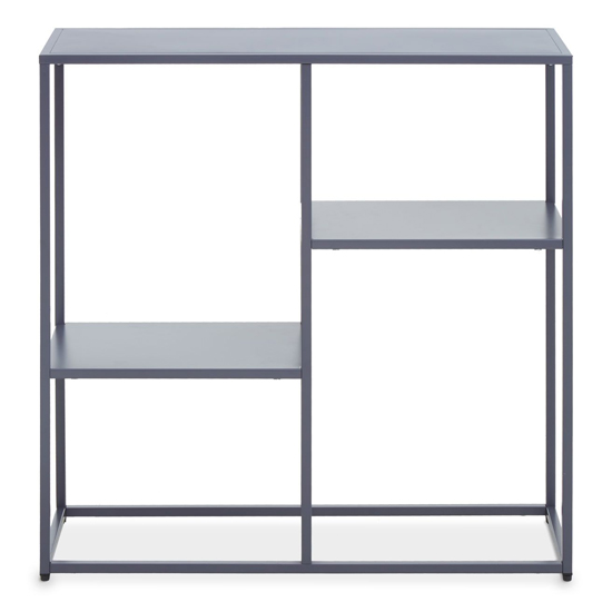 Acre Metal Shelving Unit With Open Shelves In Grey